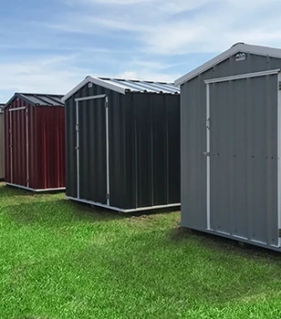 A wide variety of garden sheds.